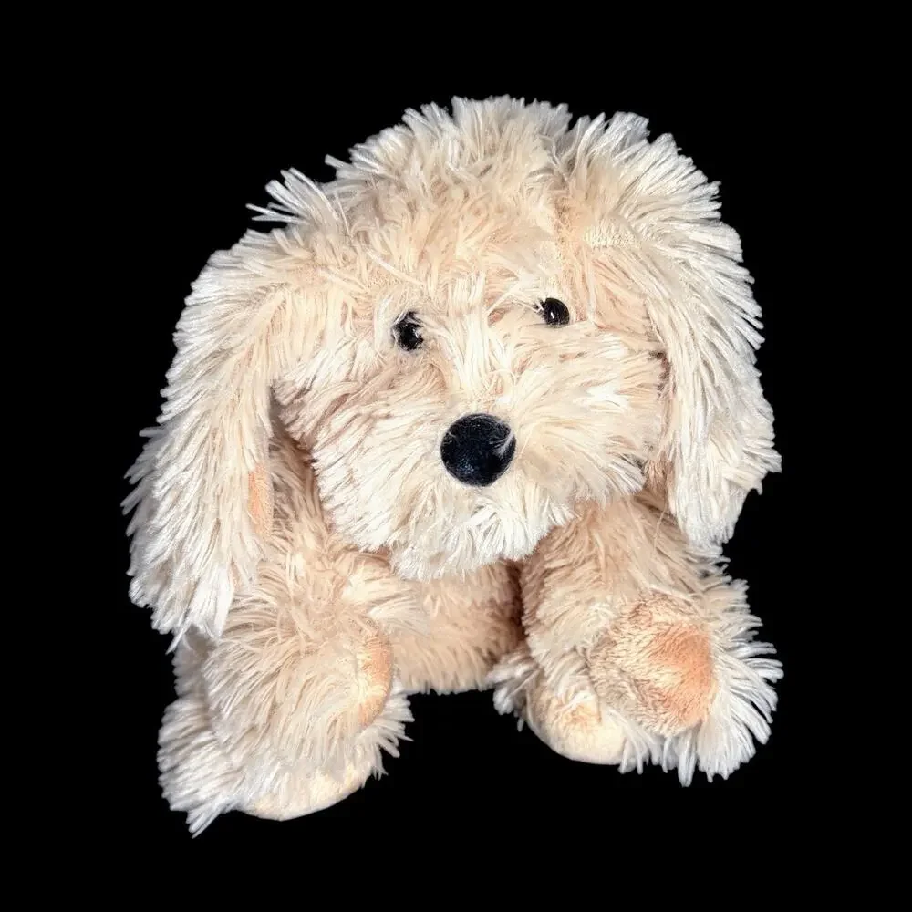 Vtg Boyds Bears Droopsley Plush Puppy Dog #3809052 Cream Beanbag 2005 9 In